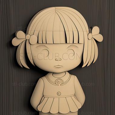 3D model Chibi Maruko chan Momoko Sakura (STL)